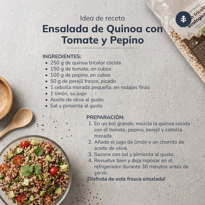 10er-Pack dreifarbige Quinoa ECO Planeta Huerto 500 g