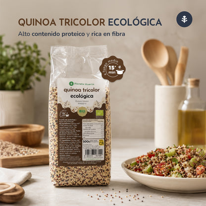 10er-Pack dreifarbige Quinoa ECO Planeta Huerto 500 g