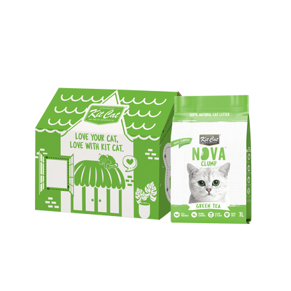 Kit Cat Arena Eco SoyaClump – Green Tea 7 l Katzenstreu