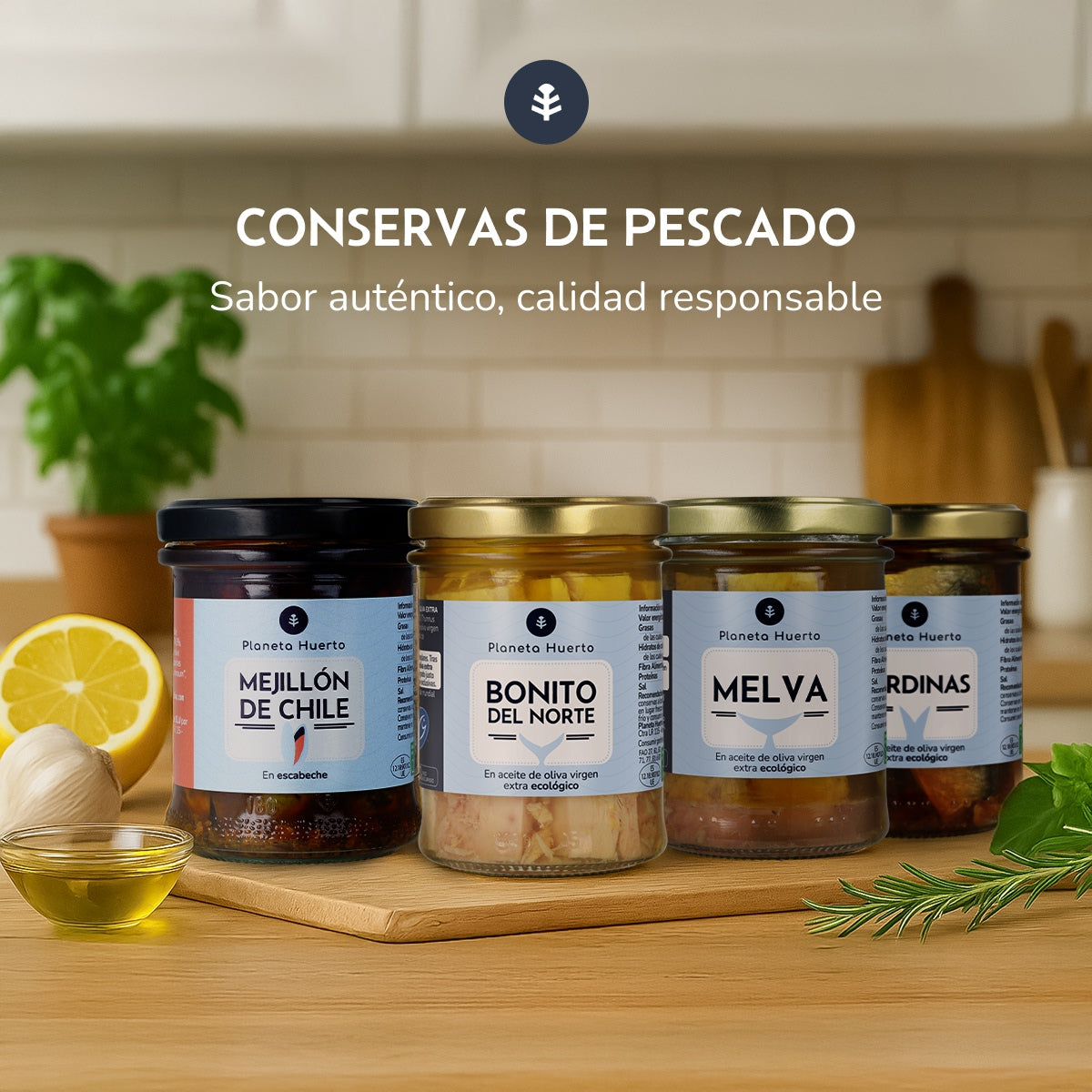 Pack 3x Caballa en aceite de oliva virgen extra ECO Planeta Huerto 190 g