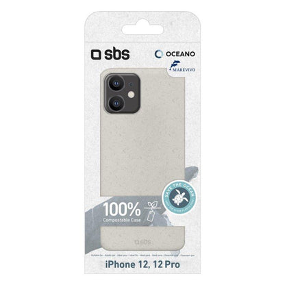 Funda ecológica para iPhone12 / iPhone 12 Pro, blanca SBS