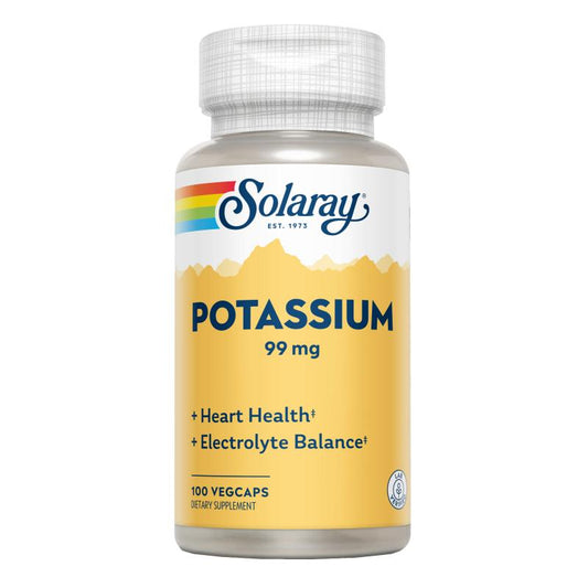 Potasio Citrato  Solaray 60 VegCaps. Apto Para Veganos