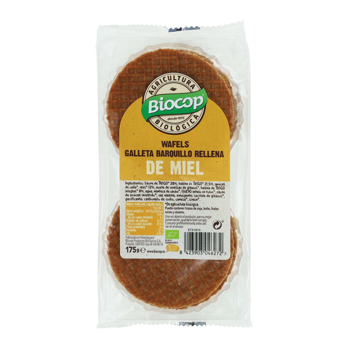 Bio-Honigwaffeln von Biocop 175 g