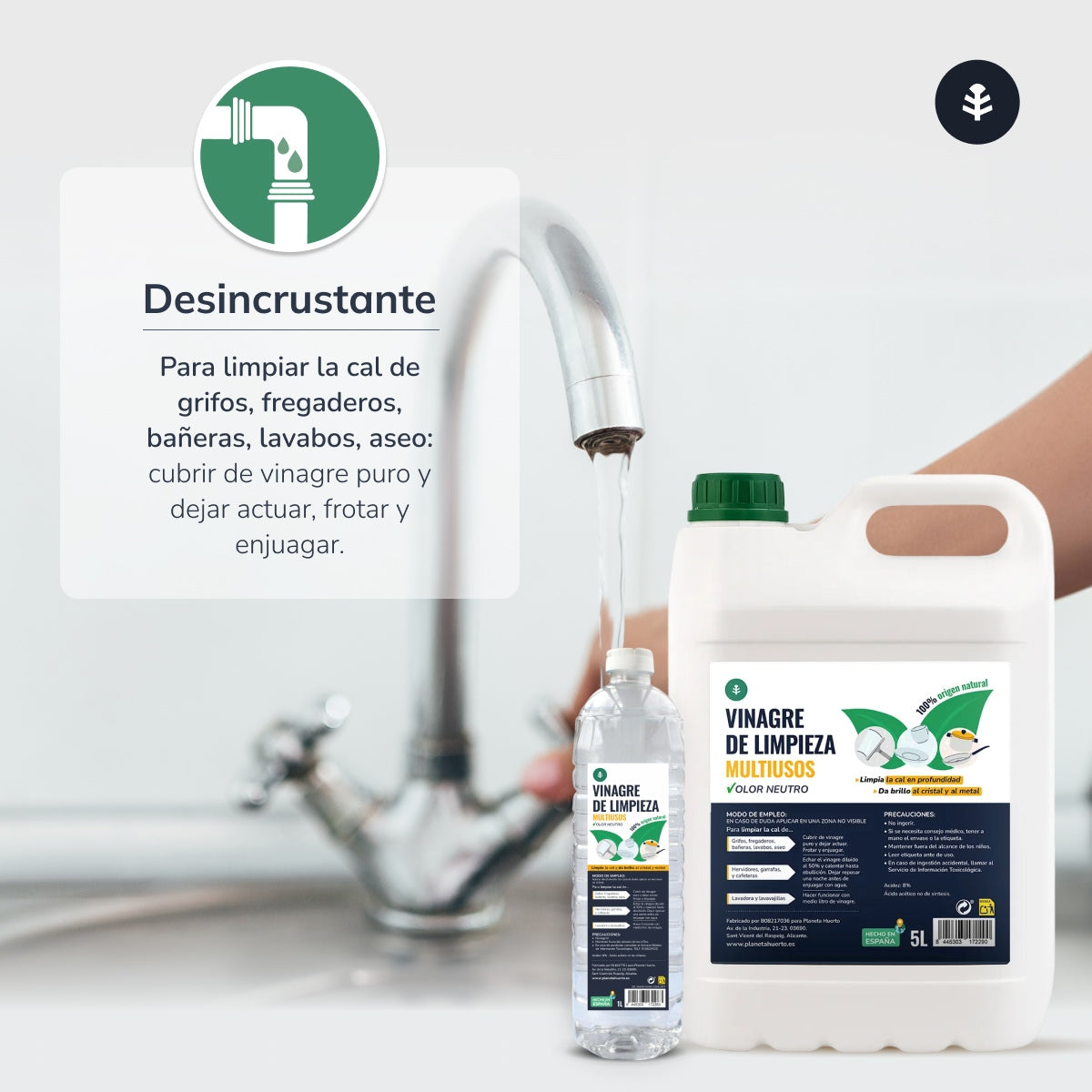 Vinagre Blanco de Limpieza Planeta Huerto 5L