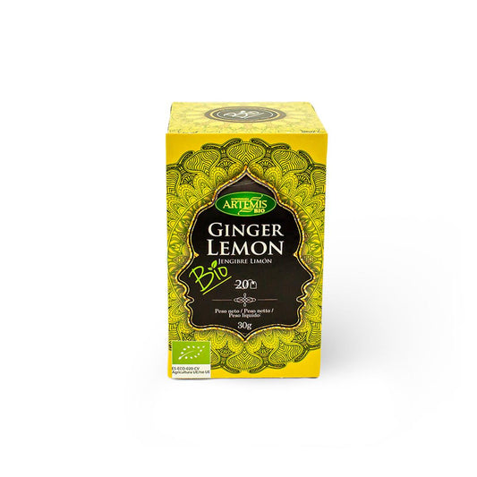 Infusión Jengibre y Limón Artemis Bio 20 bolsitas