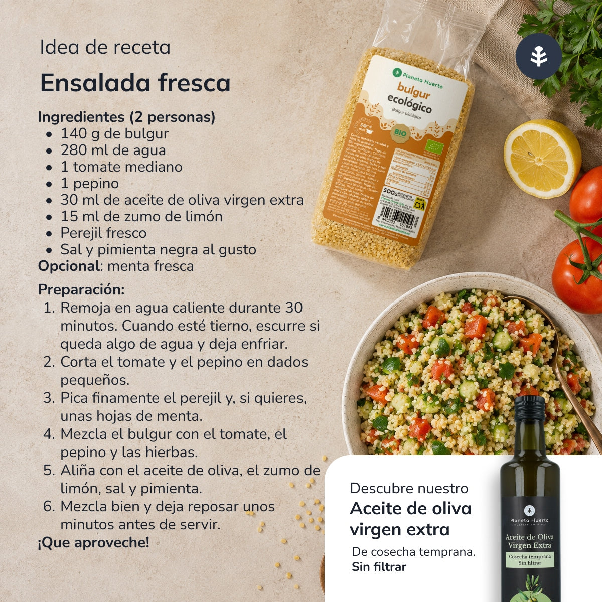 Bulgur grob ECO Planeta Huerto 500 g