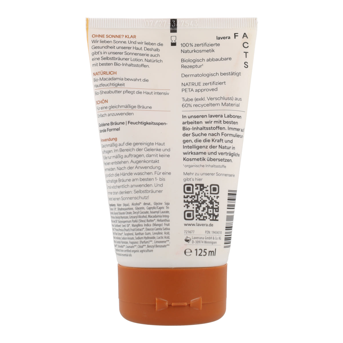 Selbstbräunungslotion Lavera 125 ml