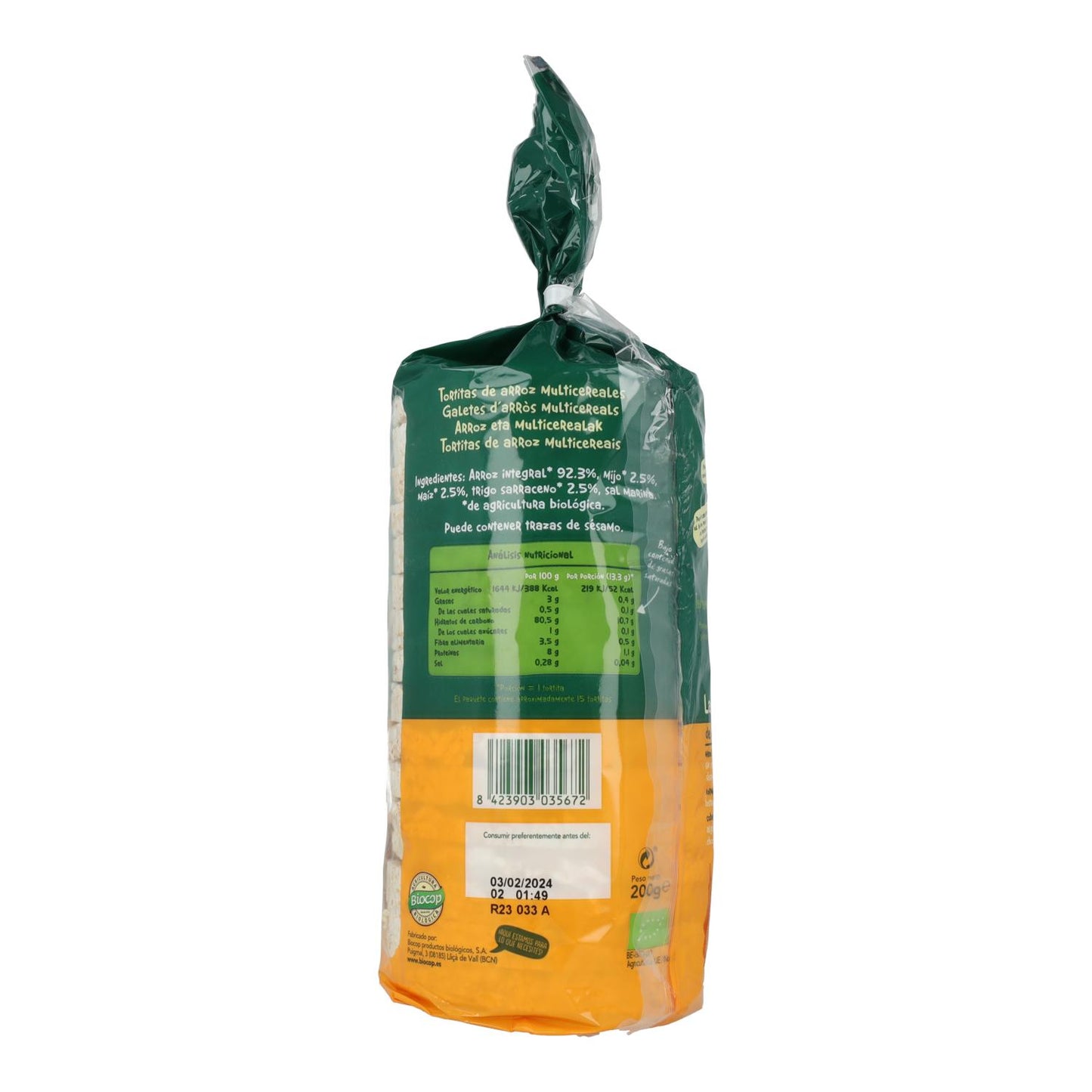 Tortitas de Arroz con Multicereales Bio Biocop 200 g