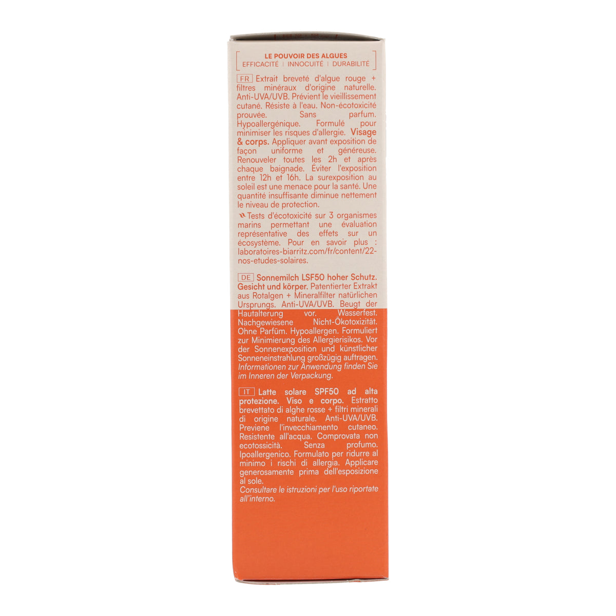 Körpersonnenschutzlotion LSF 50 Laboratorios Biarritz 100 ml