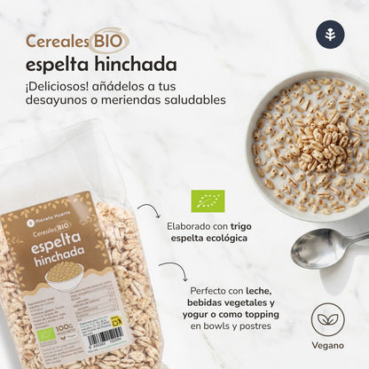 Dinkelweizen gepufft ECO Planeta Huerto 100 g