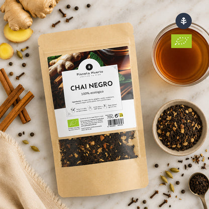 Schwarzer Tee Chai Tee ECO Planeta Huerto 70g