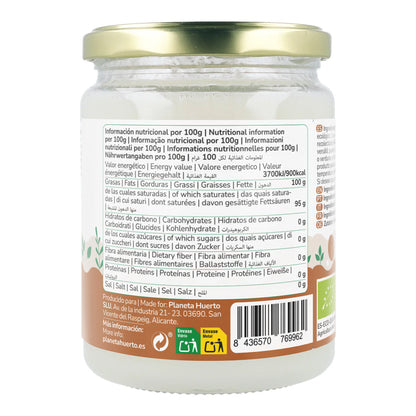 Natives Kokosnussöl ECO Planeta Huerto 500 ml