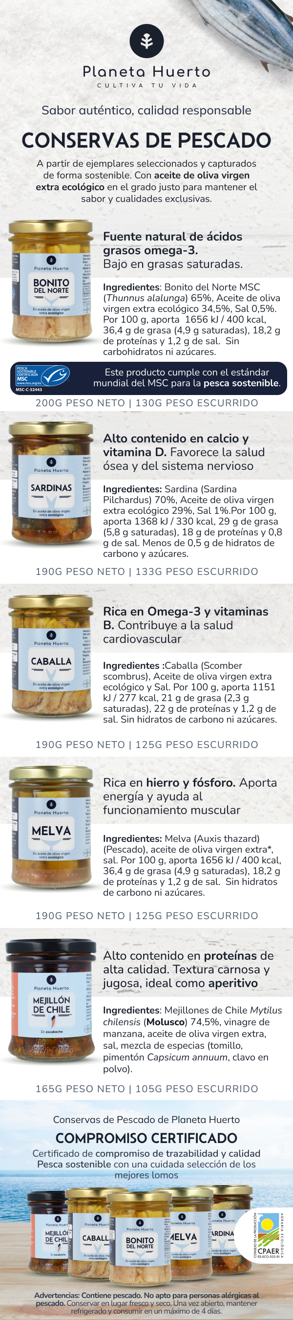 Sardinen in Olivenöl ECO Planeta Huerto 190 g
