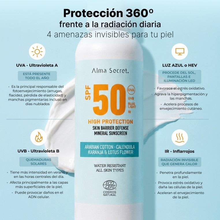 Sonnenschutzcreme LSF 50 Alma Secret  200 ml