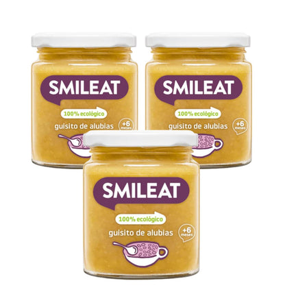 PROMO 3x Tarrito BIO Guisito de alubias Smileat 230g