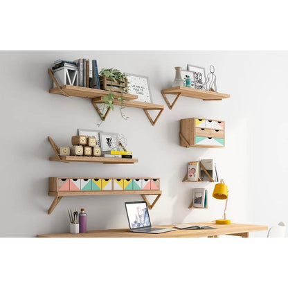 Balda mural Triangle 90x17 cm
