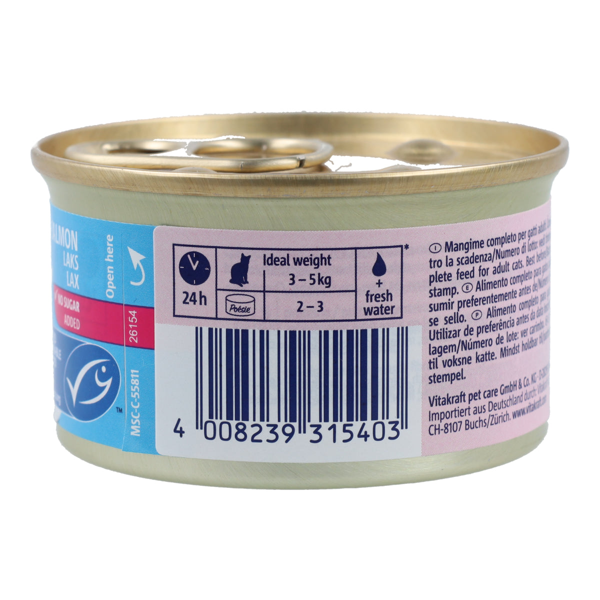 Vitakraft Dose Poésie Lachsmousse 85 g Nassfutter für Katzen