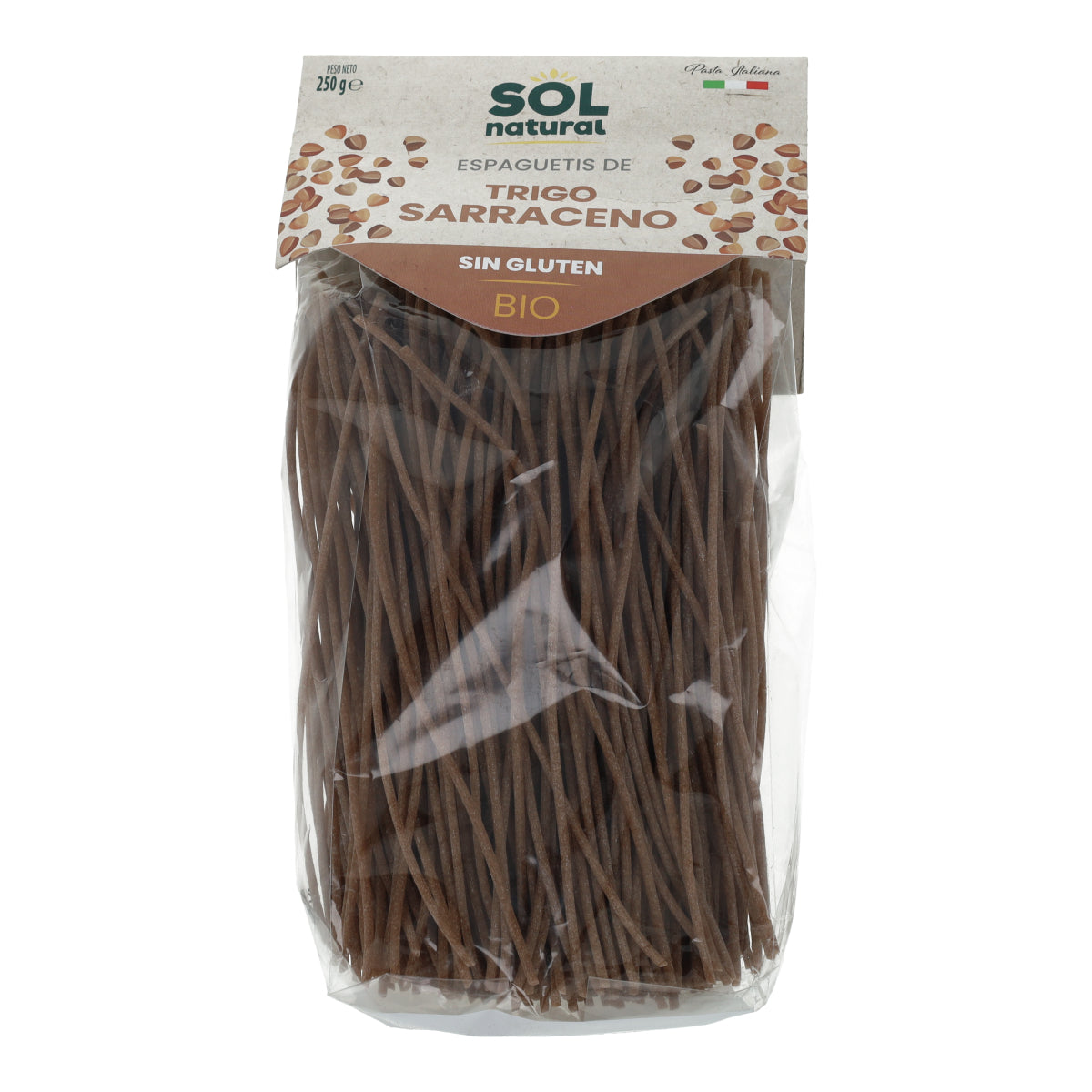 Glutenfreie Bio-Buchweizenspaghetti Sol Natural 250 g