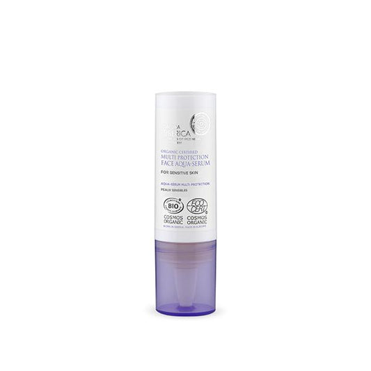 Aqua-Sérum Facial Multiprotección para Piel Sensible Certificado Orgánico Natura Siberica 15 ml