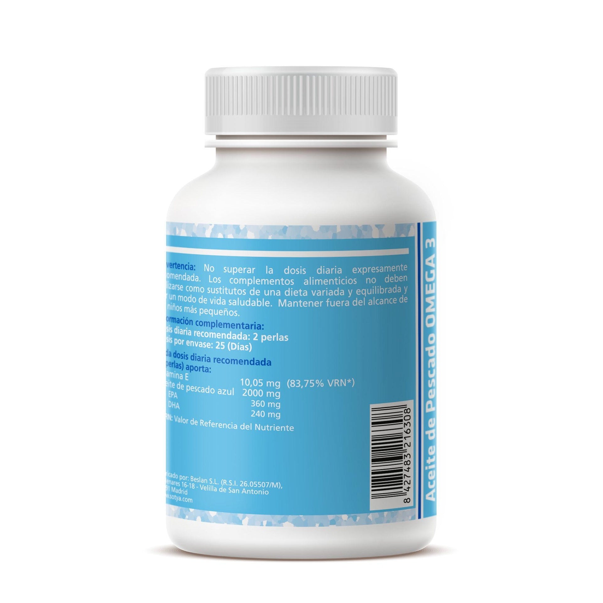 Aceite de pescado Omega 3 Sotya 50 Perlas 1400 mg