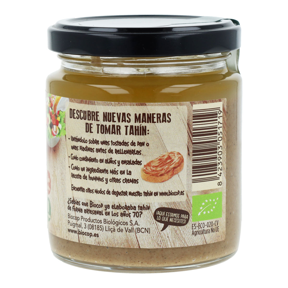 Geröstetes Vollkorn-Tahini mit Salz Biocop 225 g