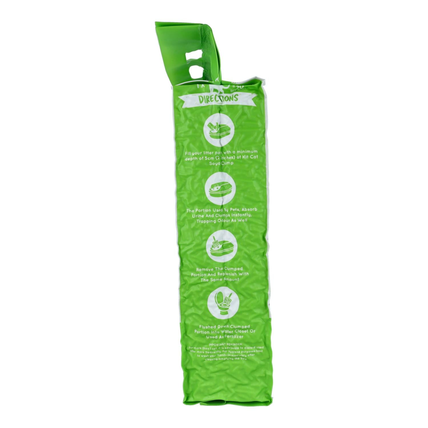Kit Cat Arena Eco SoyaClump - Green Tea 7 L Arena para gatos