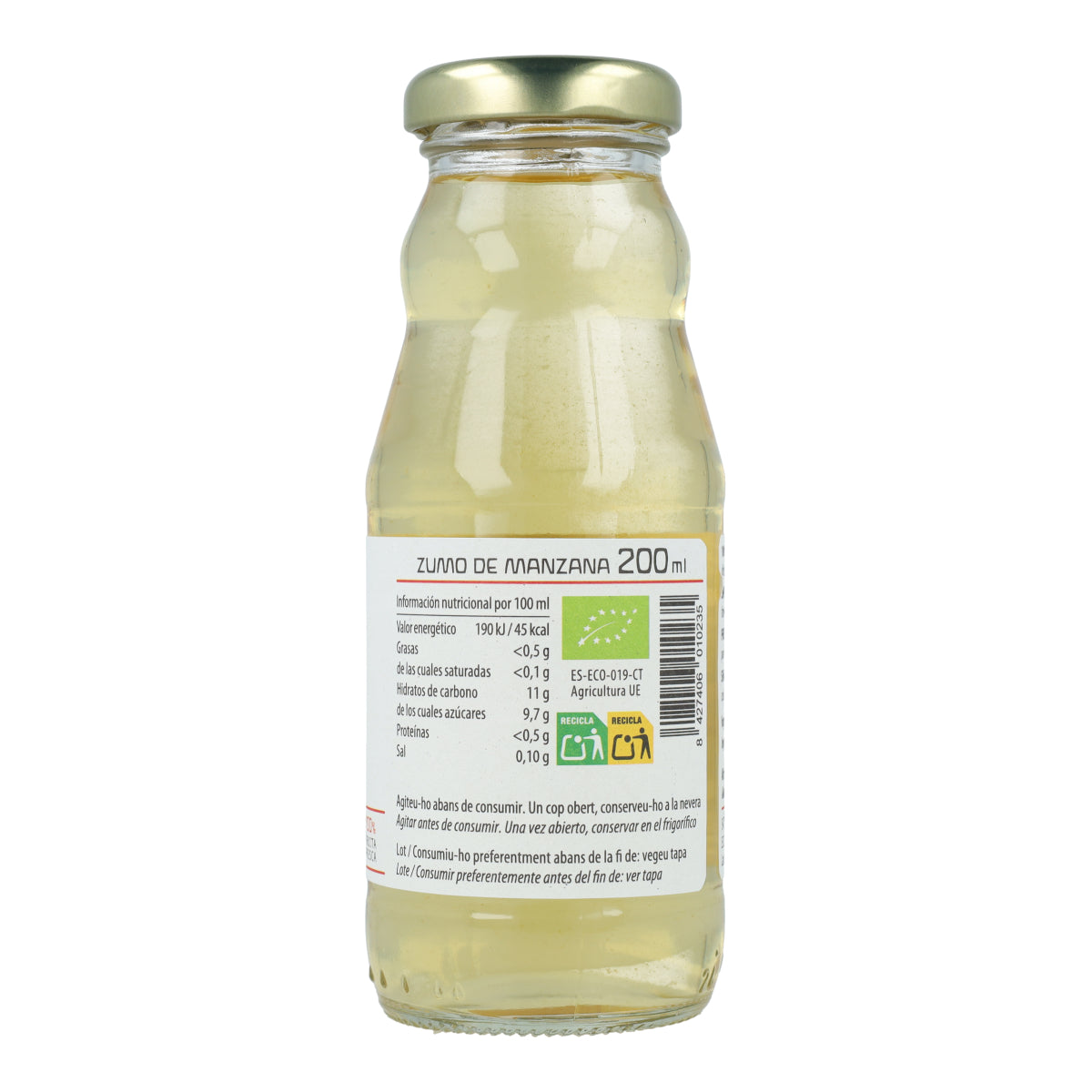 Ökologischer Apfelsaft Cal Valls 200 ml
