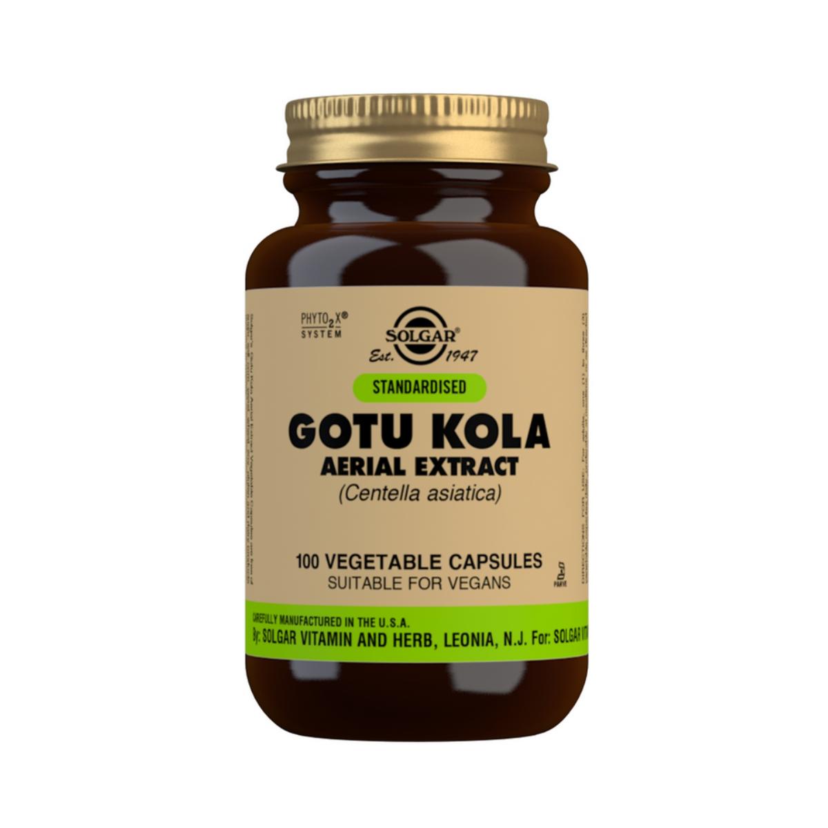 Gotu Kola (Centella Asiática), 100 cápsulas vegetales