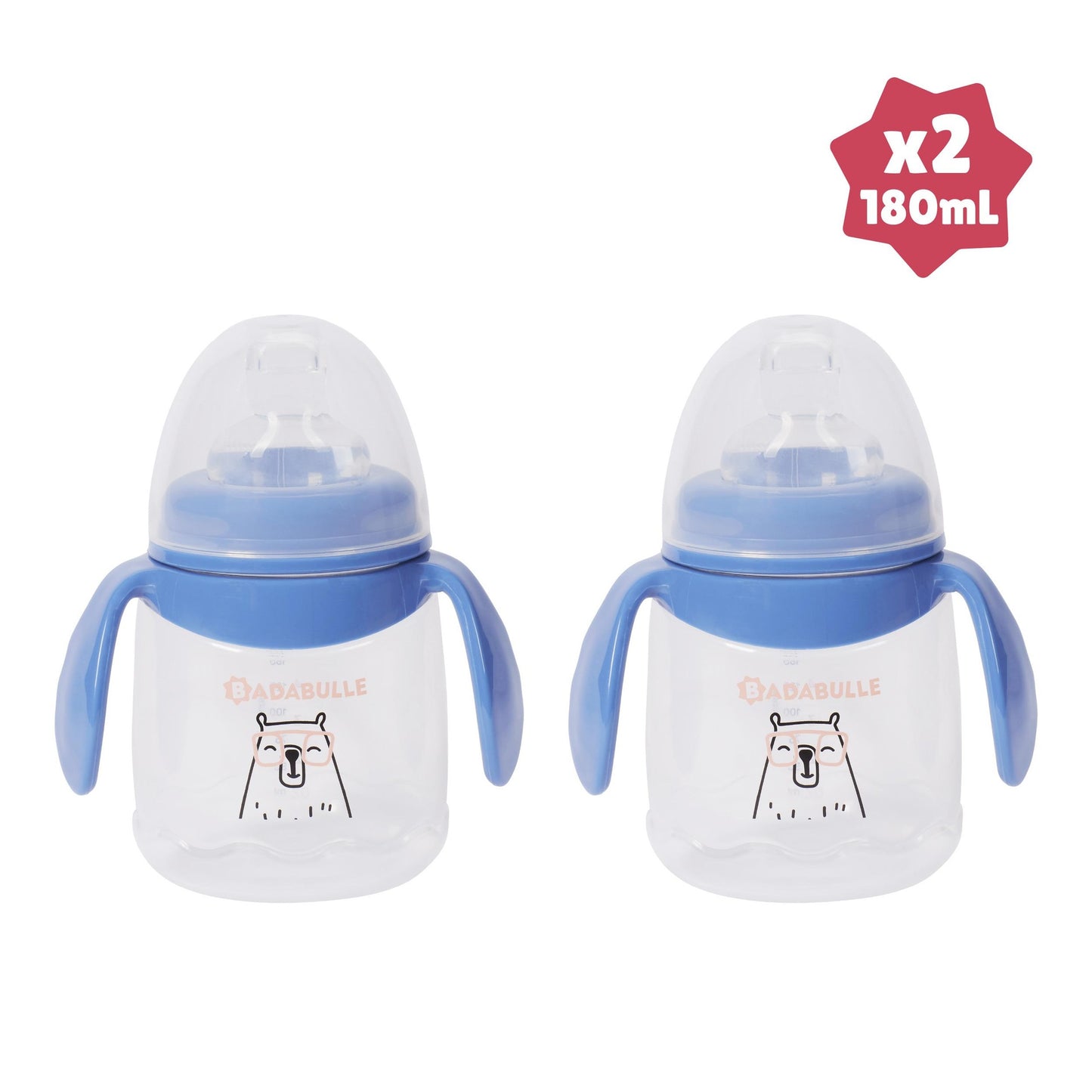 Lote de 2 tazas Antifugas Badabulle