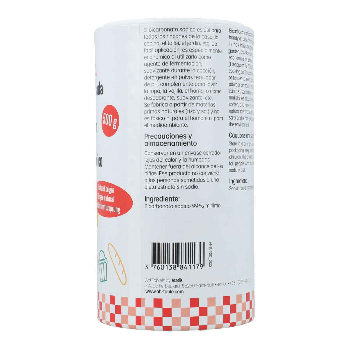 Natriumhydrogencarbonat für Lebensmittel La Droguerie écologique  500 g