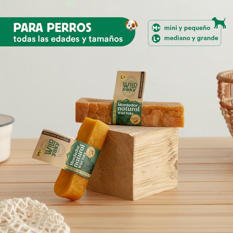 Mordedor Wild Yaky Golden Barrita de Leche de Yak del Himalaya con Cúrcuma Wild Balance 1 ud M+