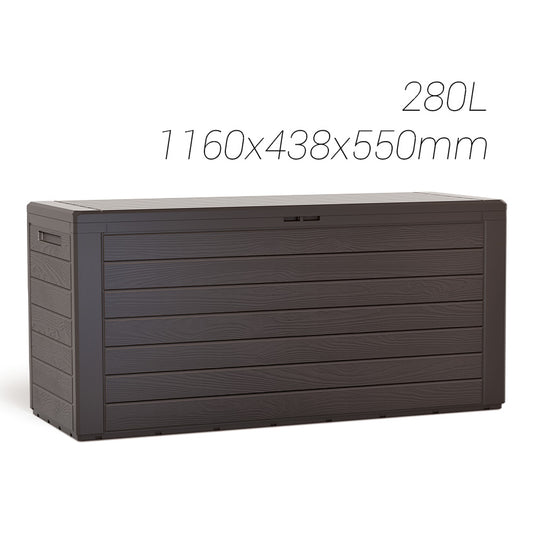 Baul de jardín Wood 280 L Plastiken