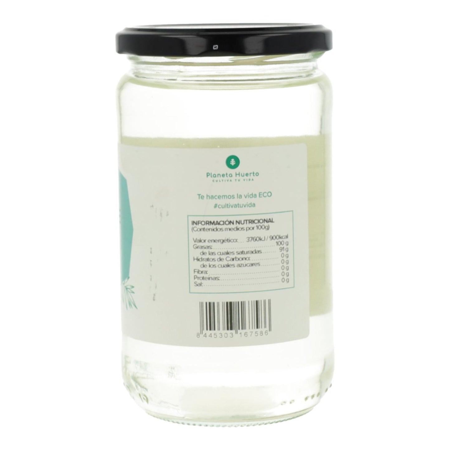 Pack 2x Aceite de coco desodorizado ECO Planeta Huerto 500 ml