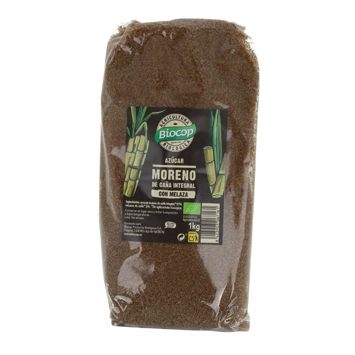 Bio-Vollrohrzucker mit Melasse von Biocop 1 kg
