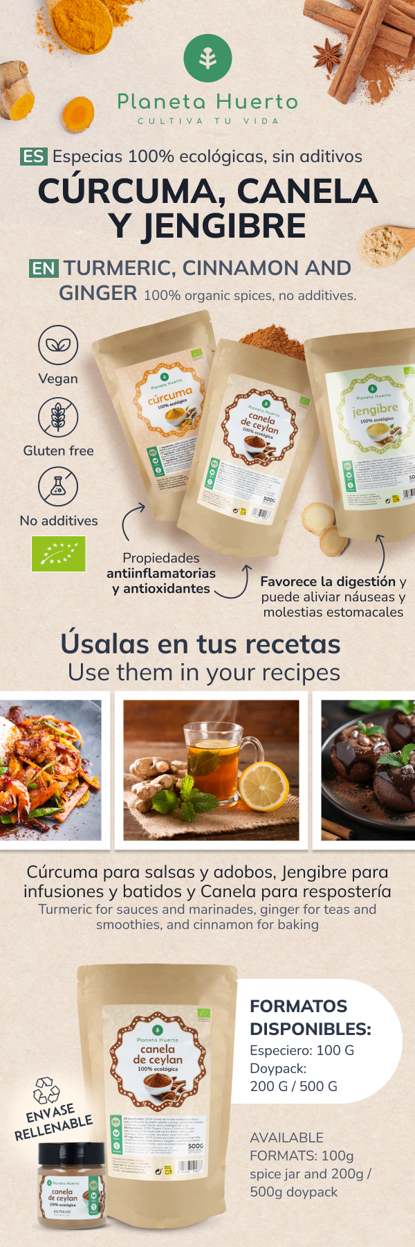 Ingwerpulver ECO Planeta Huerto