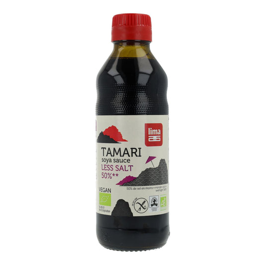 Salsa de soja Tamari 50% menos de sal ECO Lima  250 ml