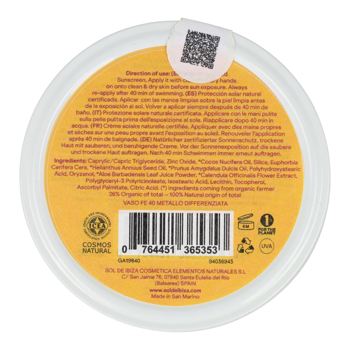 All-in-One-Sonnencreme für Babys ab 0 Monaten LSF 30 Sol de Ibiza BIO 100 g