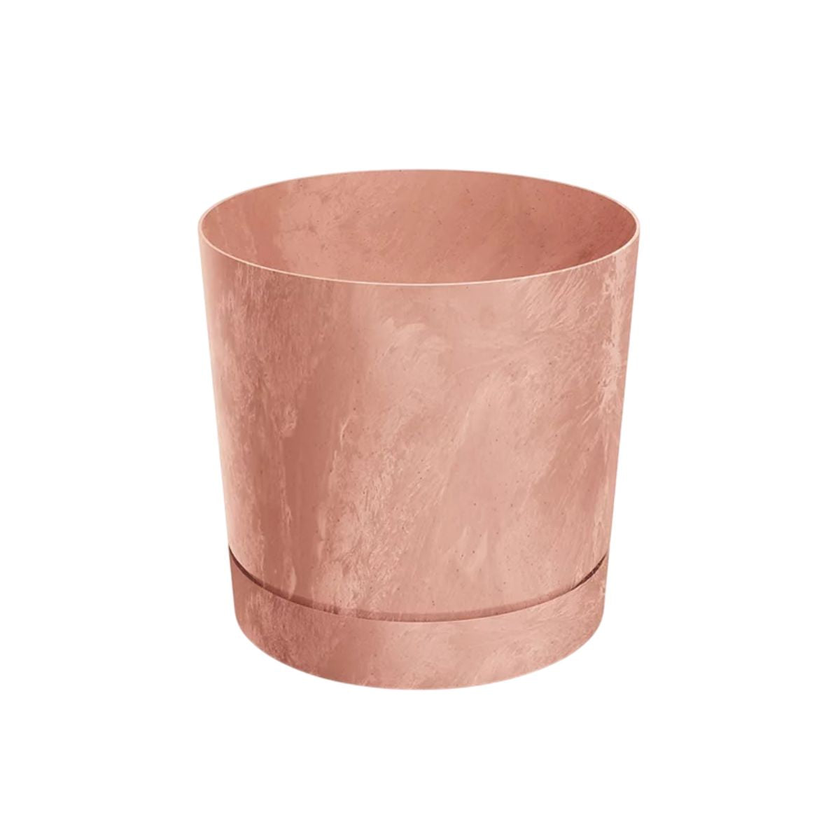 Maceta Pure cemento plato integrado terracota  D 15 x 15