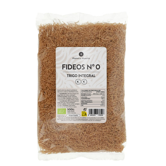 Vollkornnudeln nº0 ECO Planeta Huerto 500gr