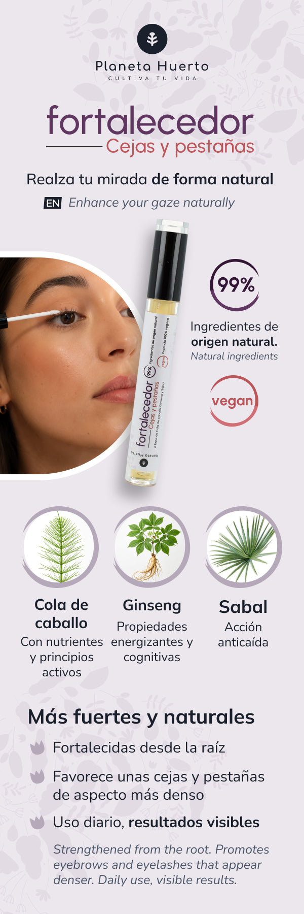 Augenbrauen- und Wimpernstärker Planet Orchard 5 ml