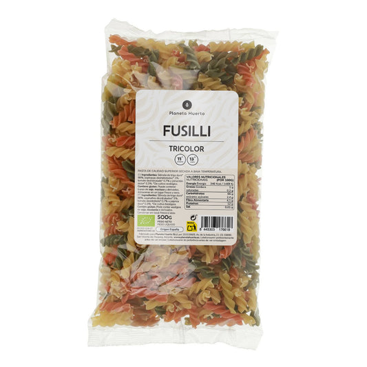 Fusilli dreifarbig ECO Planeta Huerto 500gr