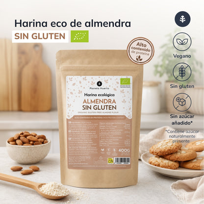 Glutenfreies Mandelmehl ECO Planeta Huerto 400gr