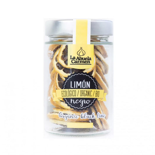 Limón negro en rodajas ecológico, La abuela Carmen, 40g