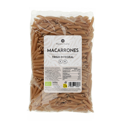 Makkaroni aus Vollkorn ECO Planeta Huerto 500gr