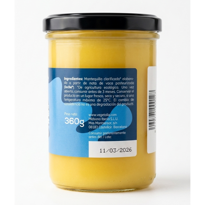 Ghee geklärte Butter 100 % natürlich Vegetalia 450 ml