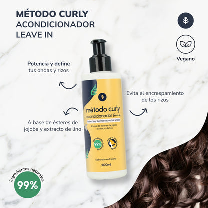 Curly Method Pack: Shampoo, Maske und Einwirken lassen Planeta Huerto