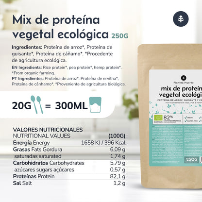 Vegane Proteinmischung für Sportler Planeta Huerto 250 g