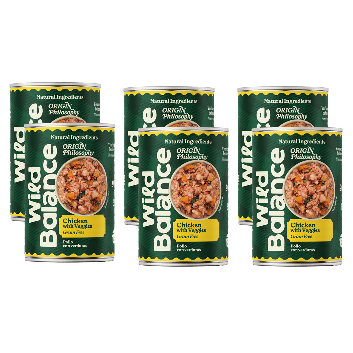 Barf-Hühnerfleisch-Packung für Hunde 6 x 400 g Wild Balance
