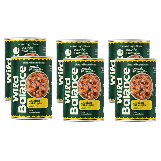 Barf-Hühnerfleisch-Packung für Hunde 6 x 400 g Wild Balance