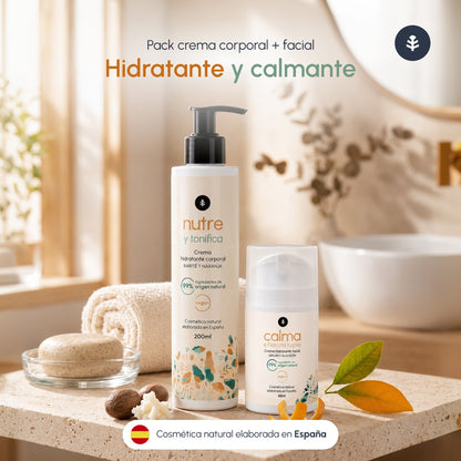 Feuchtigkeitscreme für den Körper mit Sheabutter und Orange Planeta Huerto 200 ml